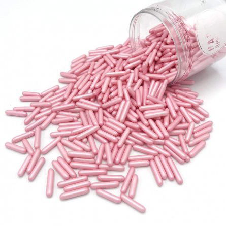Happy Sprinkles - Strössel - Pink Rods Pearlescent - 90g