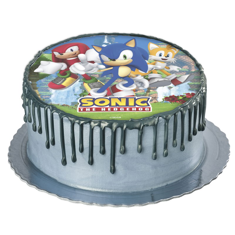 Tårtbild Sonic 20cm