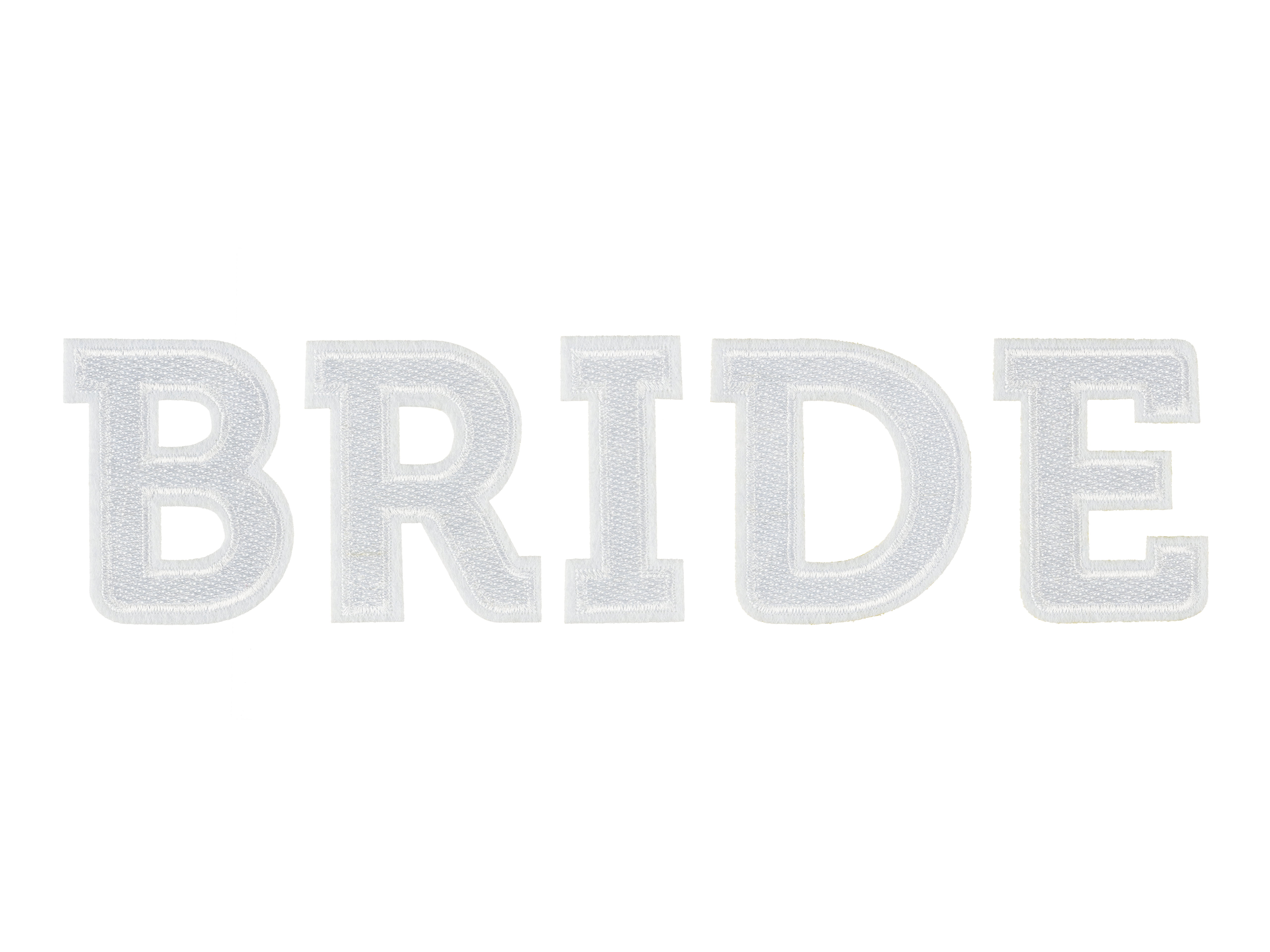 Påtrykbart Märke Bride Vit