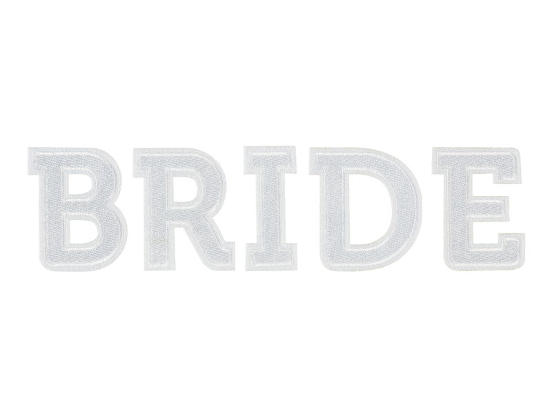 Påtrykbart Märke Bride Vit