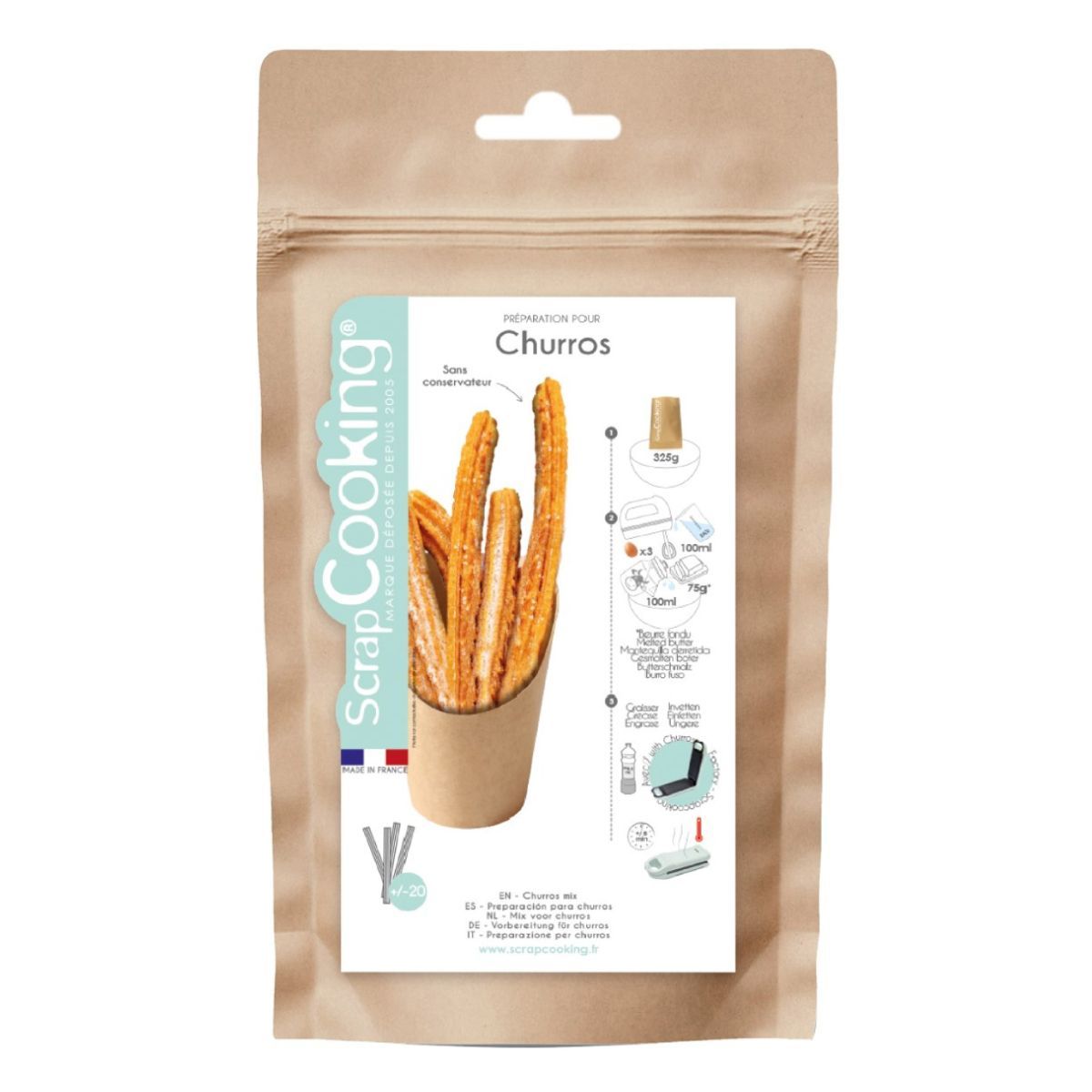 ScrapCooking churrosmix i 325 grams förpackning