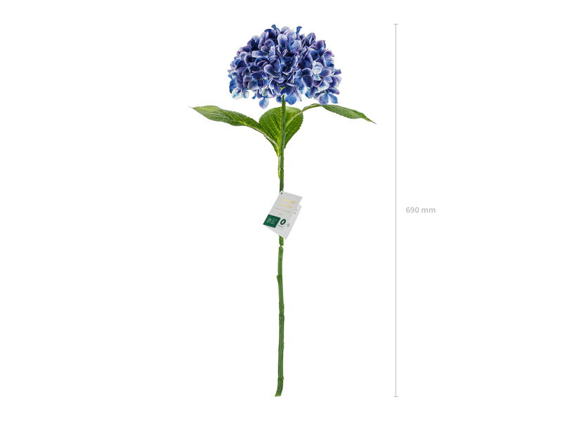Konstgjord Blomma Premium Hortensia Blå