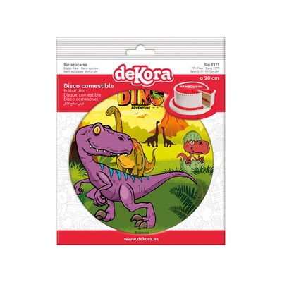 Tårtbild Dinosaurie Dino Adventure B 20cm