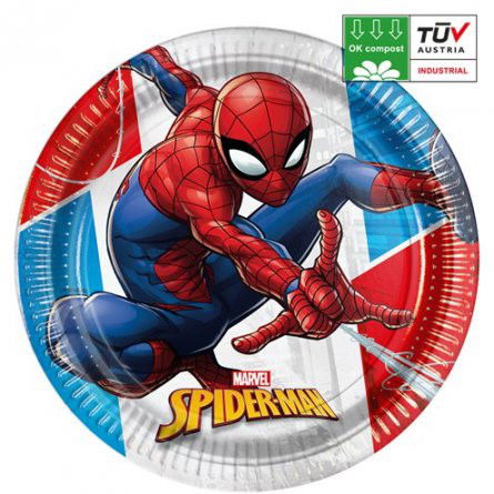 Papptallrikar - Spiderman