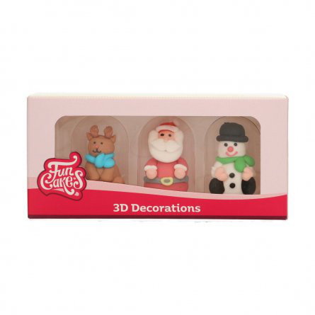 Sockerdekorationer - Christmas Mix - FunCakes