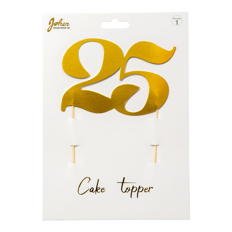 Tårtdekoration Siffra 25