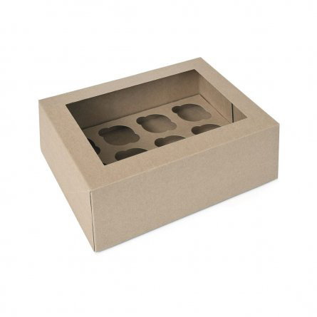 Natur mini cupcakes boxar - 12st - House of Marie