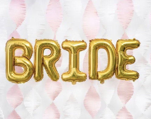 Bokstavsballong Guld