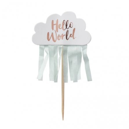 Cake Picks - Hello World