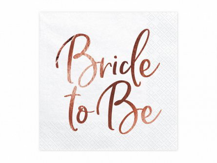 Servetter - Bride to be - Roséguld
