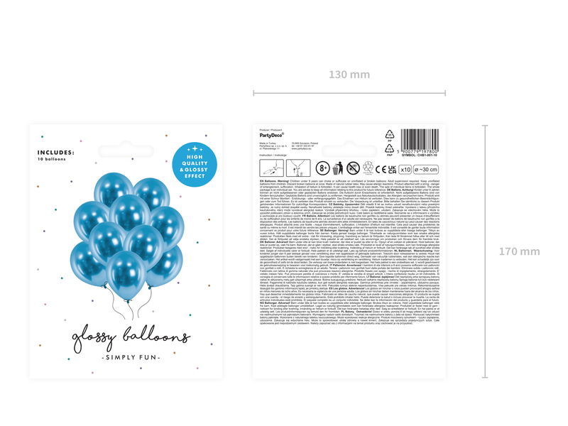 Ballonger - Glossy - Blå