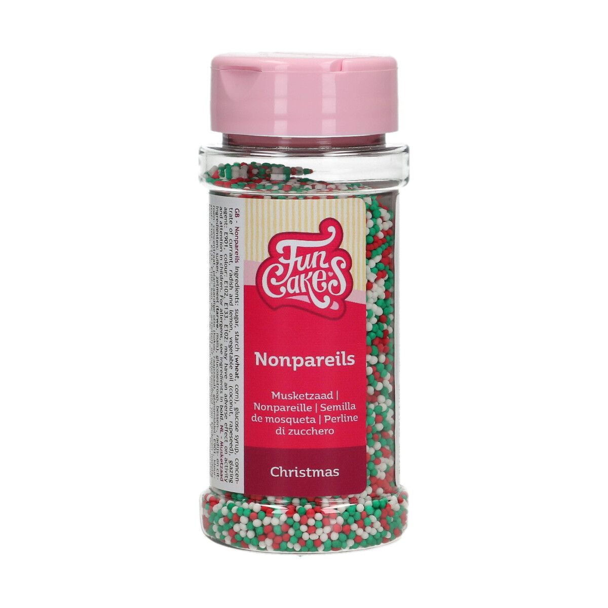 Strössel - Nonpareils - Julens färger - FunCakes