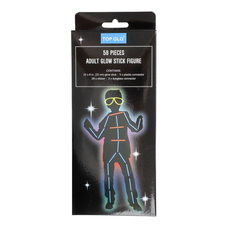 Glow in the dark Stickers Vuxen Man