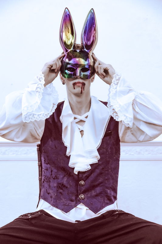 Kaninmask Svart