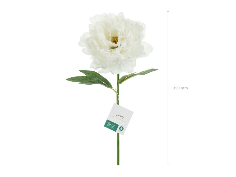 Konstgjord Blomma Pion Vit