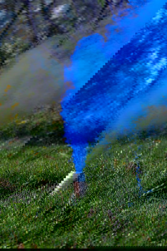 Rökfackla It's a Boy Blå