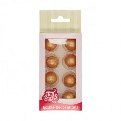 Dekoration - Choco Balls - Guld - FunCakes