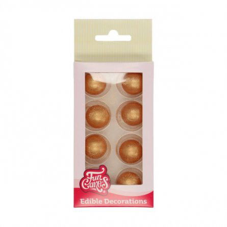 Dekoration - Choco Balls - Guld - FunCakes