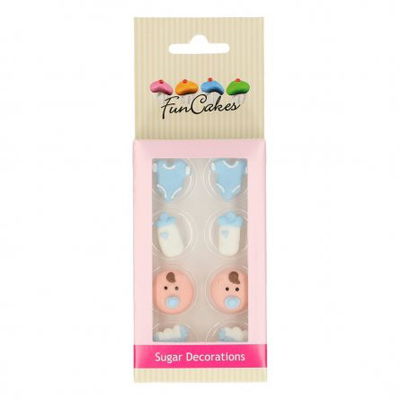 Sockerdekoration - Baby Boy - FunCakes