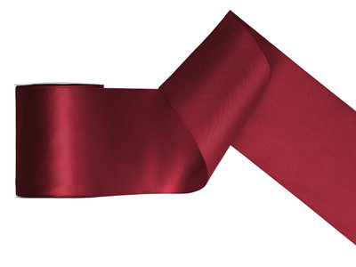 Satinband Vinröd
