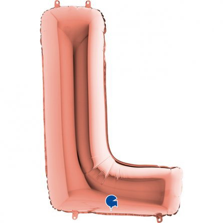 Bokstavsballong - Roséguld - 100 cm (L)