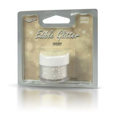 Ätbar glitter - Ivory