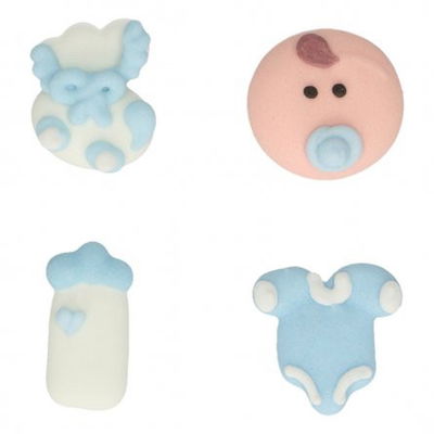 Sockerdekoration - Baby Boy - FunCakes
