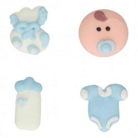 Sockerdekoration - Baby Boy - FunCakes