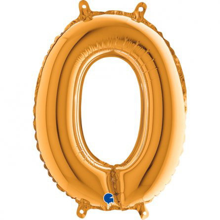 Bokstavsballong - Guld - 35 cm (O)