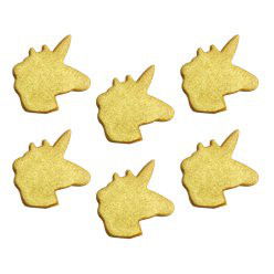 Sockerdekoration - Unicorn - Guld