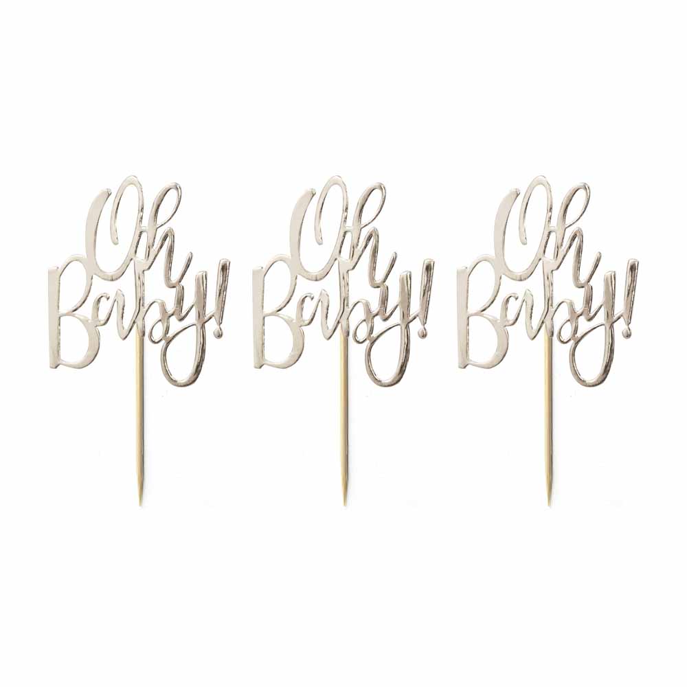 Cupcake Toppers - Oh Baby