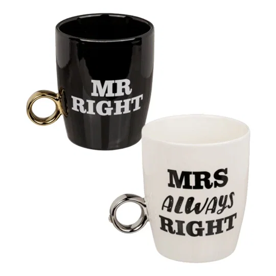 Muggar Mr Right / Mrs Always Right – 2-pack