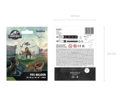 Rund Folieballong Jurassic World