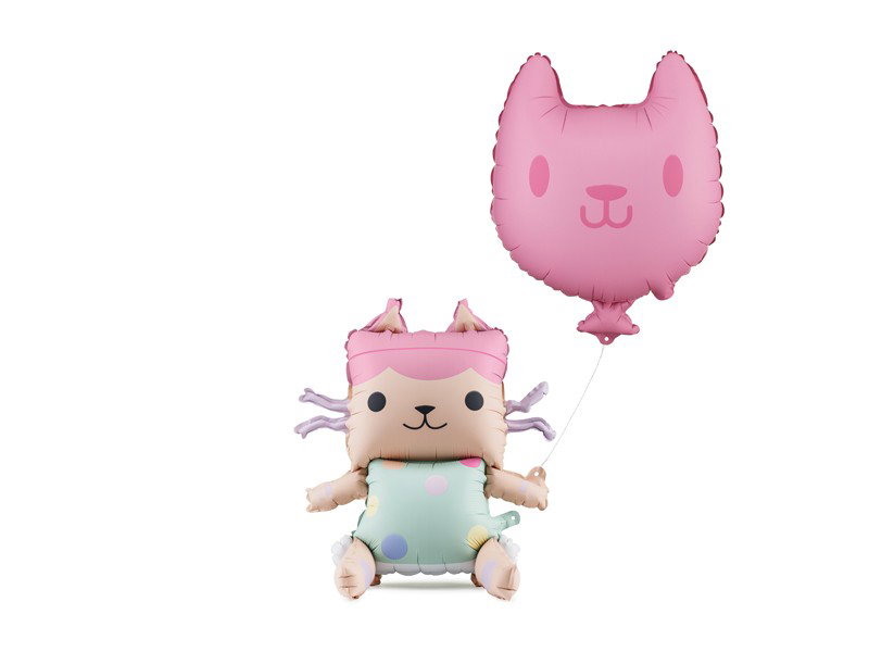 Folieballonger Gabbys dockskåp Baby Box och katt – 2-pack
