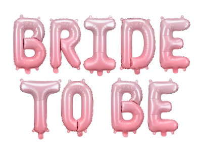 Folieballong Bride to be – Rosa – 350 × 45 cm