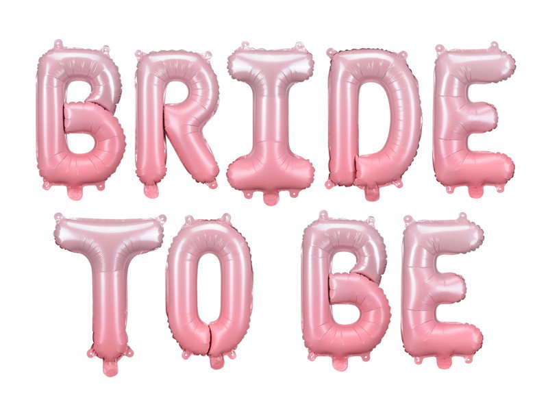 Folieballong Bride to be – Rosa – 350 × 45 cm