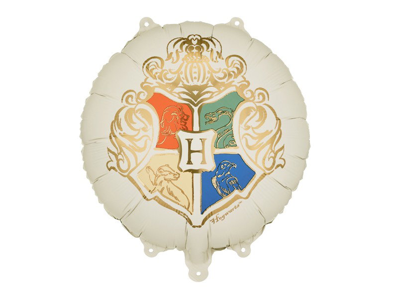 Folieballong Harry Potter Hogwarts vapen – beige, 35 cm