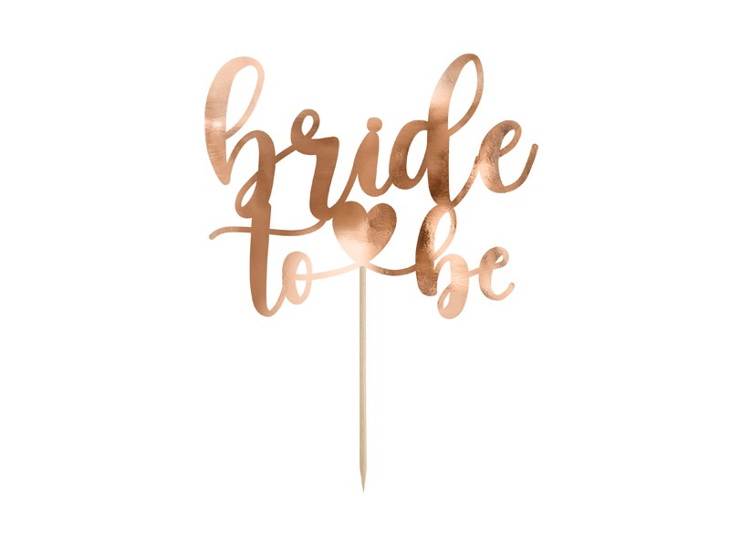 Bakdekoration Bride To Be Rosé 17,5 cm