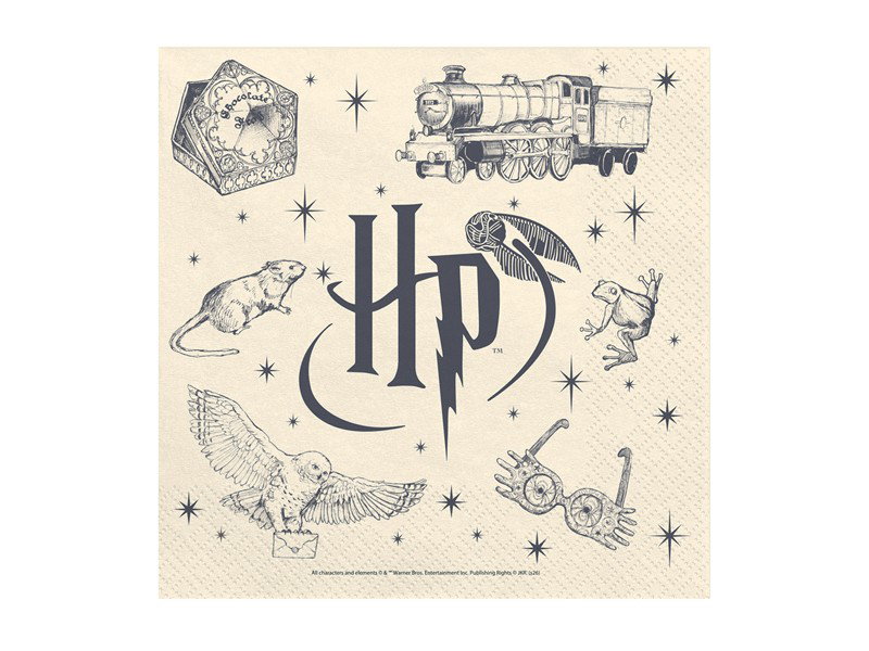 Servetter Harry Potter – beige, 33 × 33 cm, 20-pack