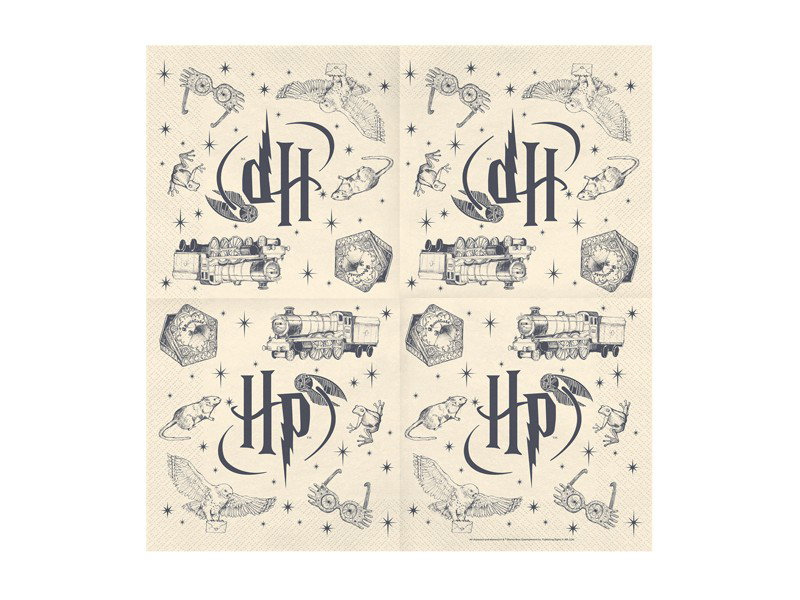 Servetter Harry Potter – beige, 33 × 33 cm, 20-pack
