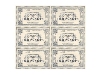 Servetter Harry Potter Hogwarts tågbiljett – 20-pack