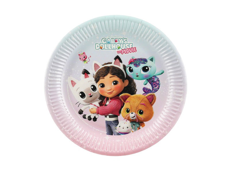 Papperstallrikar Gabbys dockskåp – Gabby, 23 cm, 6-pack