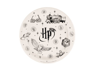 Papperstallrikar Harry Potter – beige, 23 cm, 6-pack