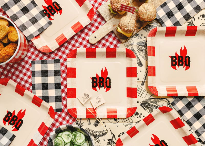 BBQ Papptallrikar