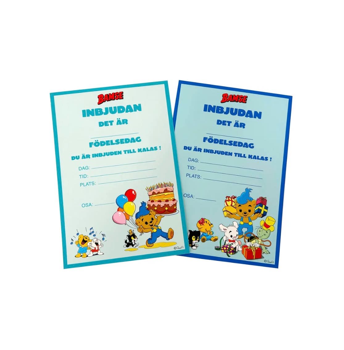 Inbjudningskort - Bamse