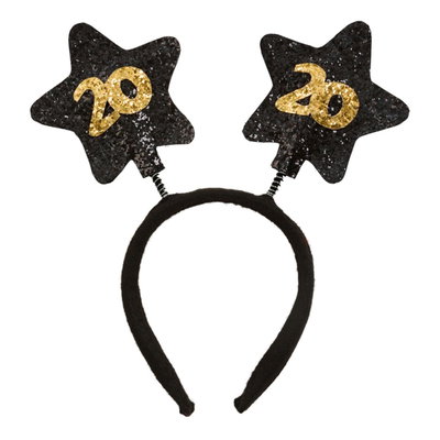 Diadem födelsedag 20 år – svart/guld