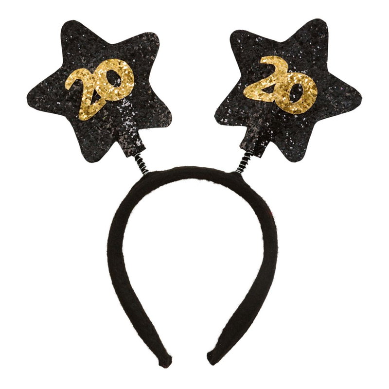 Diadem födelsedag 20 år – svart/guld