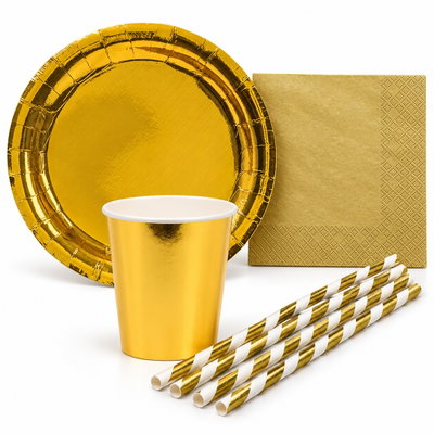 Dukning - Paket - Guld, 8 personer