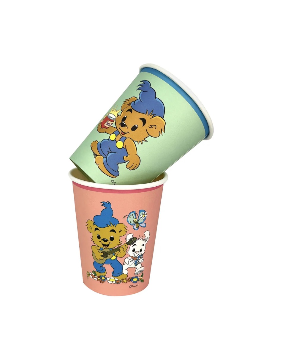 Pappmuggar - Bamse - 8 pack