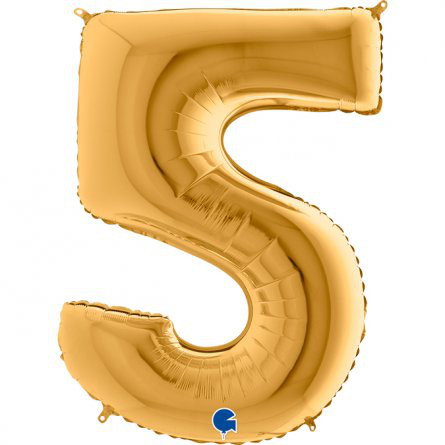Sifferballong - Guld- 100 cm (5)